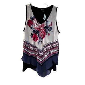 NWT A Byer Juniors Scarf Print Tank